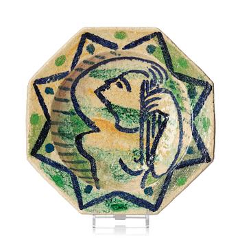 137. Isaac Grünewald, a chamotte stoneware bowl, Rörstrand, 1943.