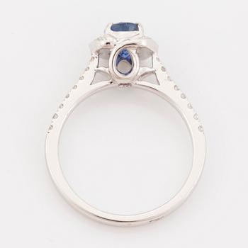 Sapphire and diamond ring.