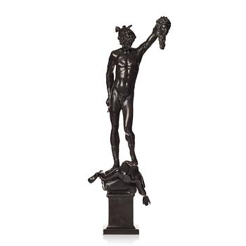 Benvenuto Cellini, skulptur. Osign. Brons, höjd 79 cm.