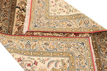 Matta, Ghom, silke, ca 207 x 136 cm.