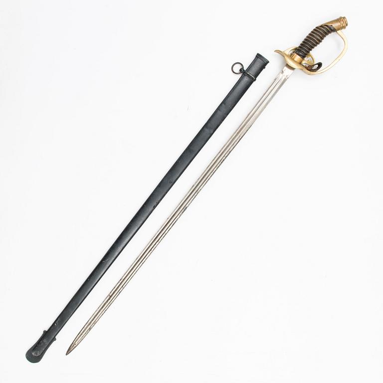 A model 1889 Imperial Prussian officer's sword.