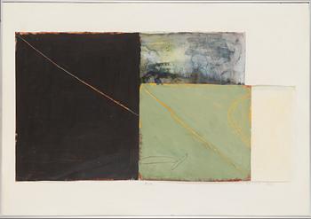 Kaisu Koivisto, akryl på papper, signerad och daterad 1989.