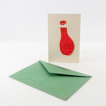 Dan Wolgers, invitation card, Anders Tornberg Gallery 1985.