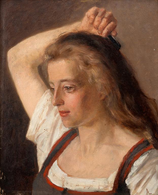 Arvid Liljelund, PORTRAIT OF A GIRL.