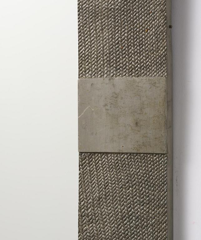 Björn Trägårdh, a rare pewter wall mirror model A 1607, Firma Svenskt Tenn, Stockholm, 1930s.