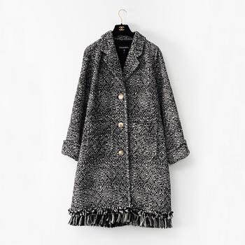 Chanel, a wool coat, french size 34.