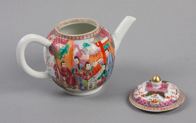 TEKANNA, porslin, Qianlong, Kina 1700-tal.