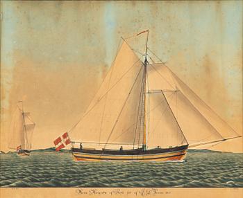 Jörgen Peter Olsen, Jakten Maria Margarethe" af Hasle.