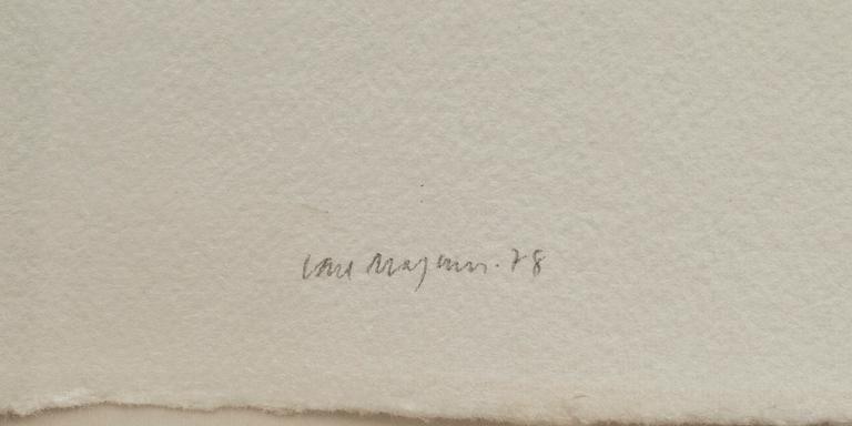 CARL MAGNUS, akvarell, sign o dat 78.