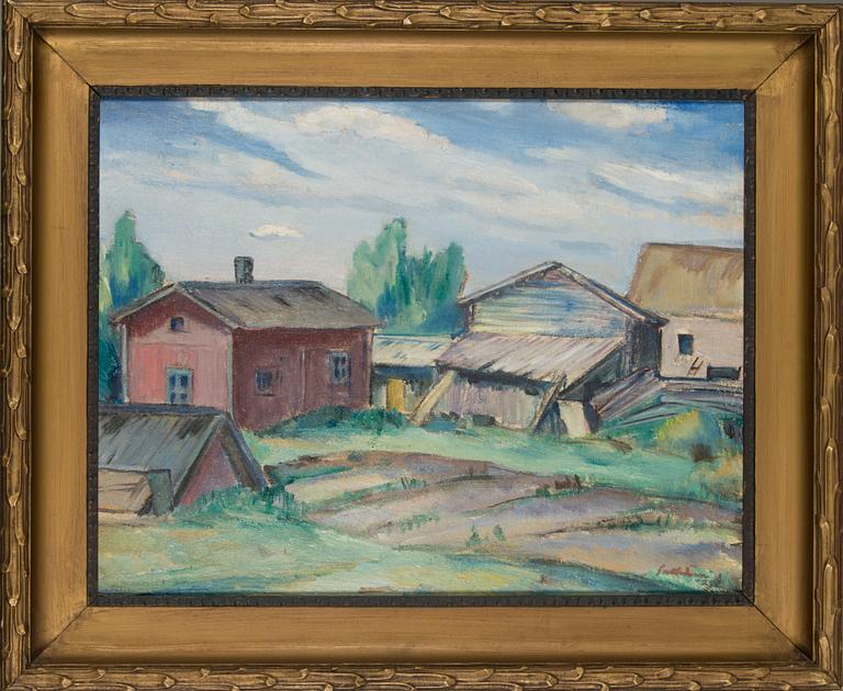 Tyko Sallinen, oil on canvas, signed and dated -29.