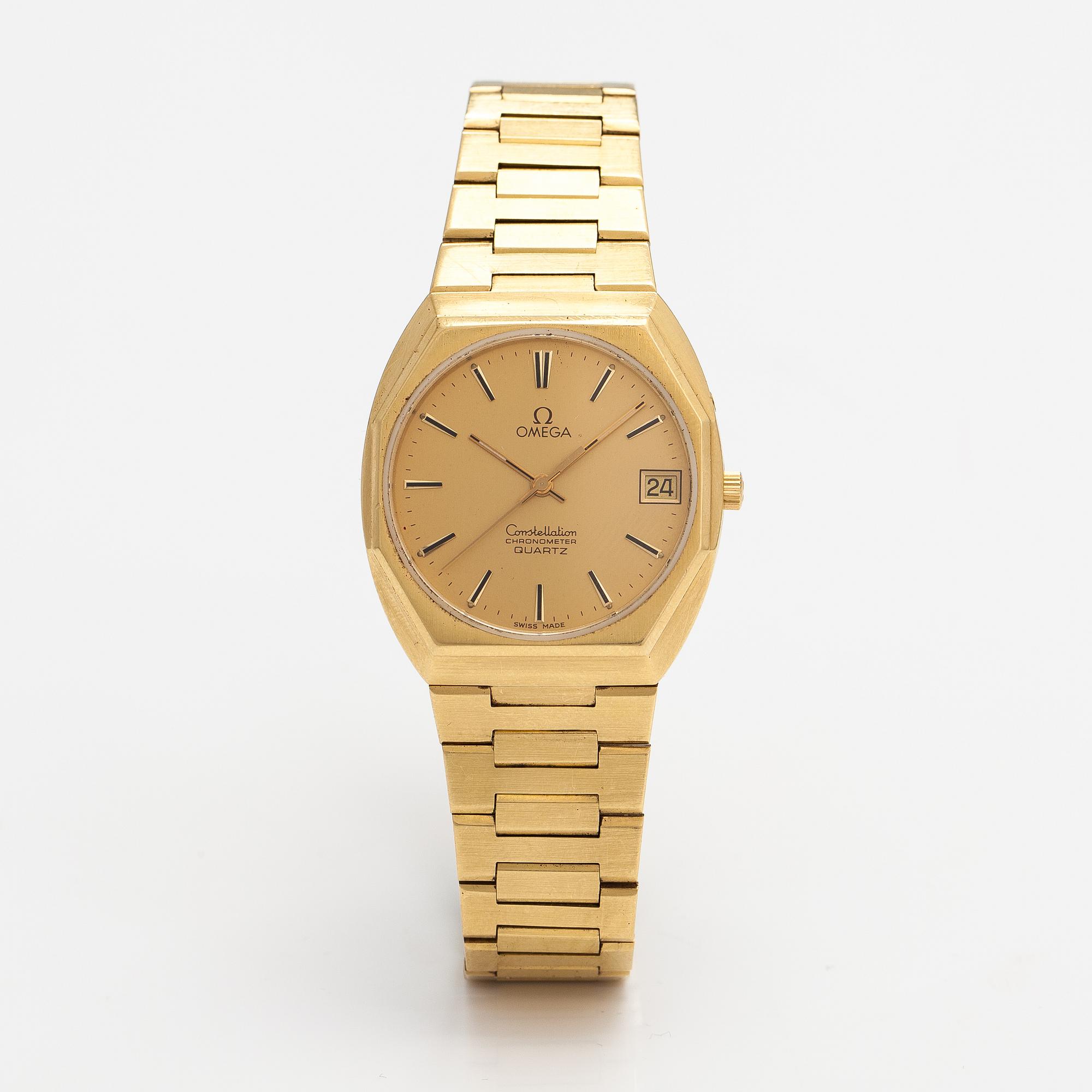 Omega, Constellation, chronometer, wristwatch, 33 mm.