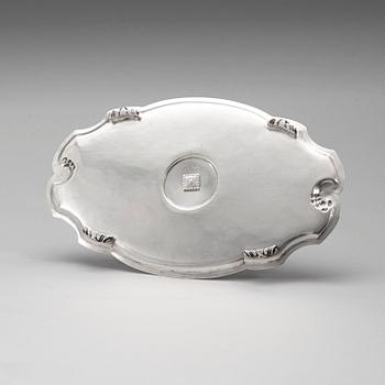 A Georg Jensen silver desk set, Copenhagen 1915-21.