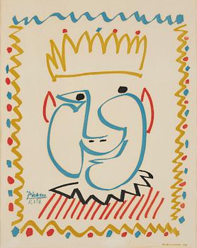 907. Pablo Picasso, "Tête de roi (Carnaval de Nice)".