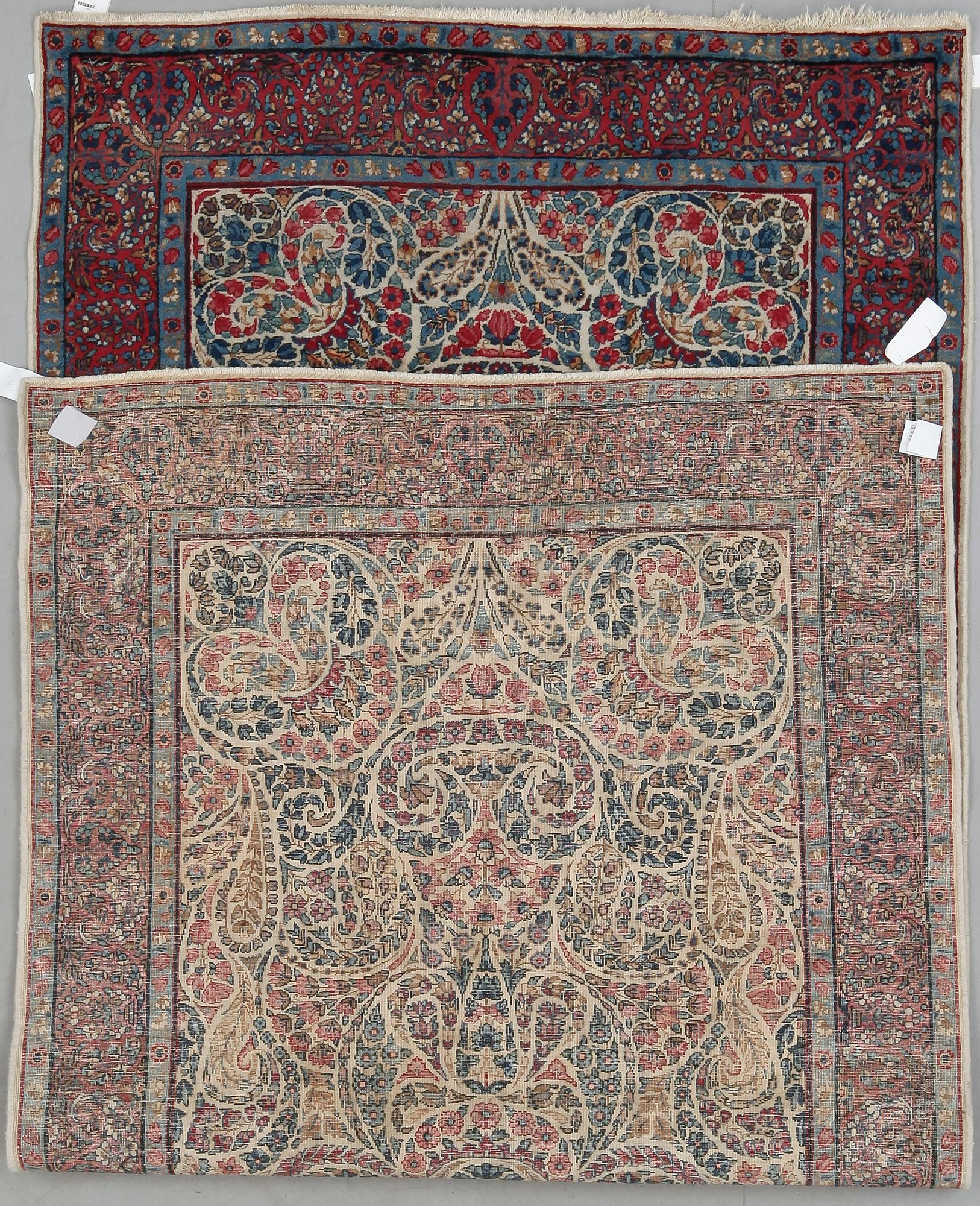 GALLERIMATTA, semiantik/old Kirman, ca 261x123 cm.
