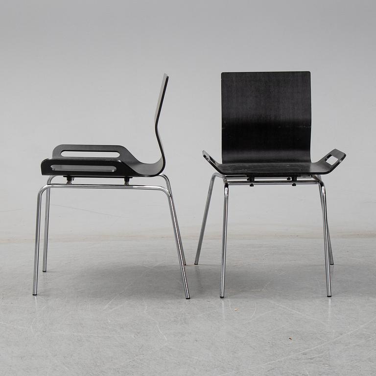 BJÖRN DAHLSTRÖM, six model B6 chairs from CBI, 1990's.