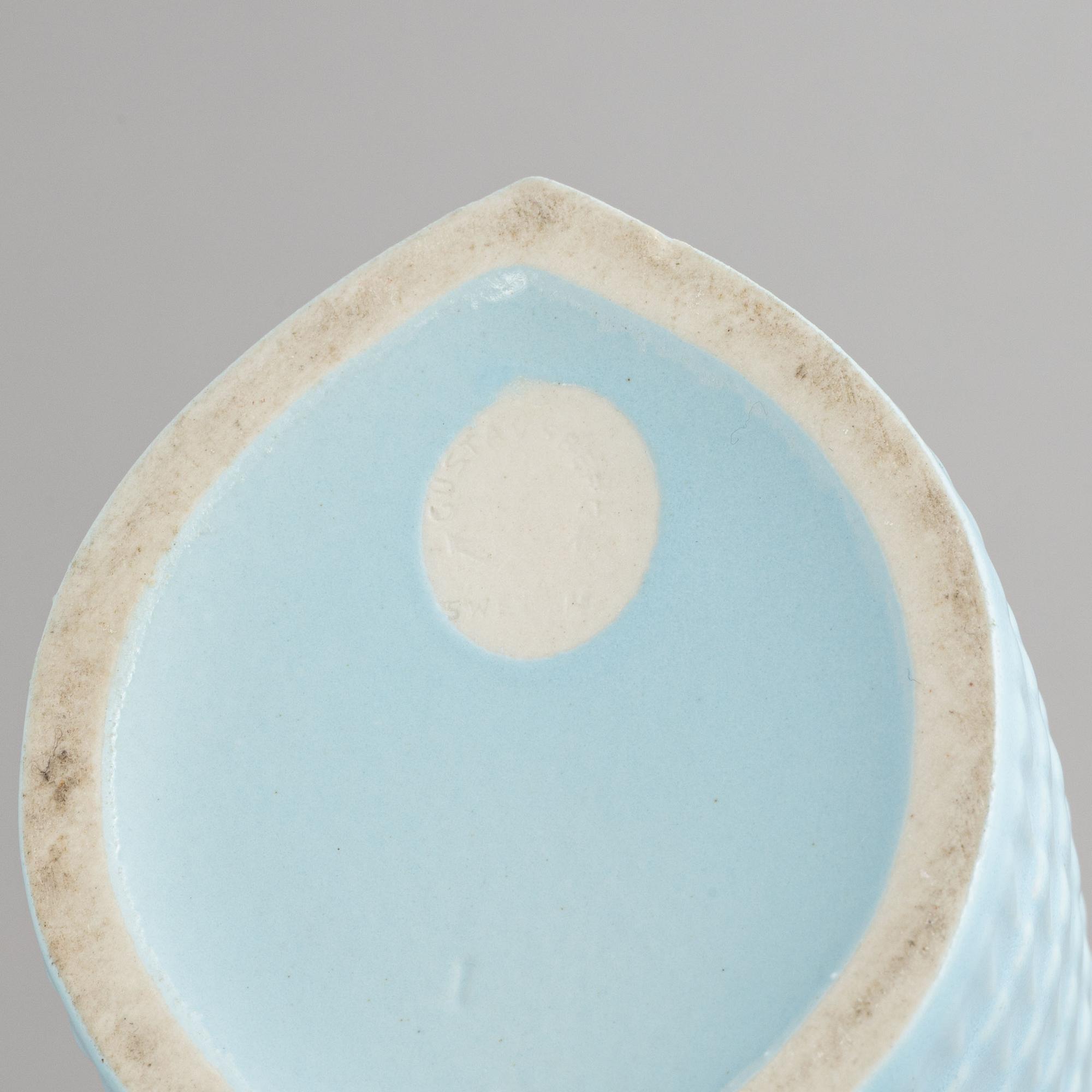 Stig Lindberg, a set of five stoneware "Reptile" vases & bowls, Gustavsberg, 1953-63.