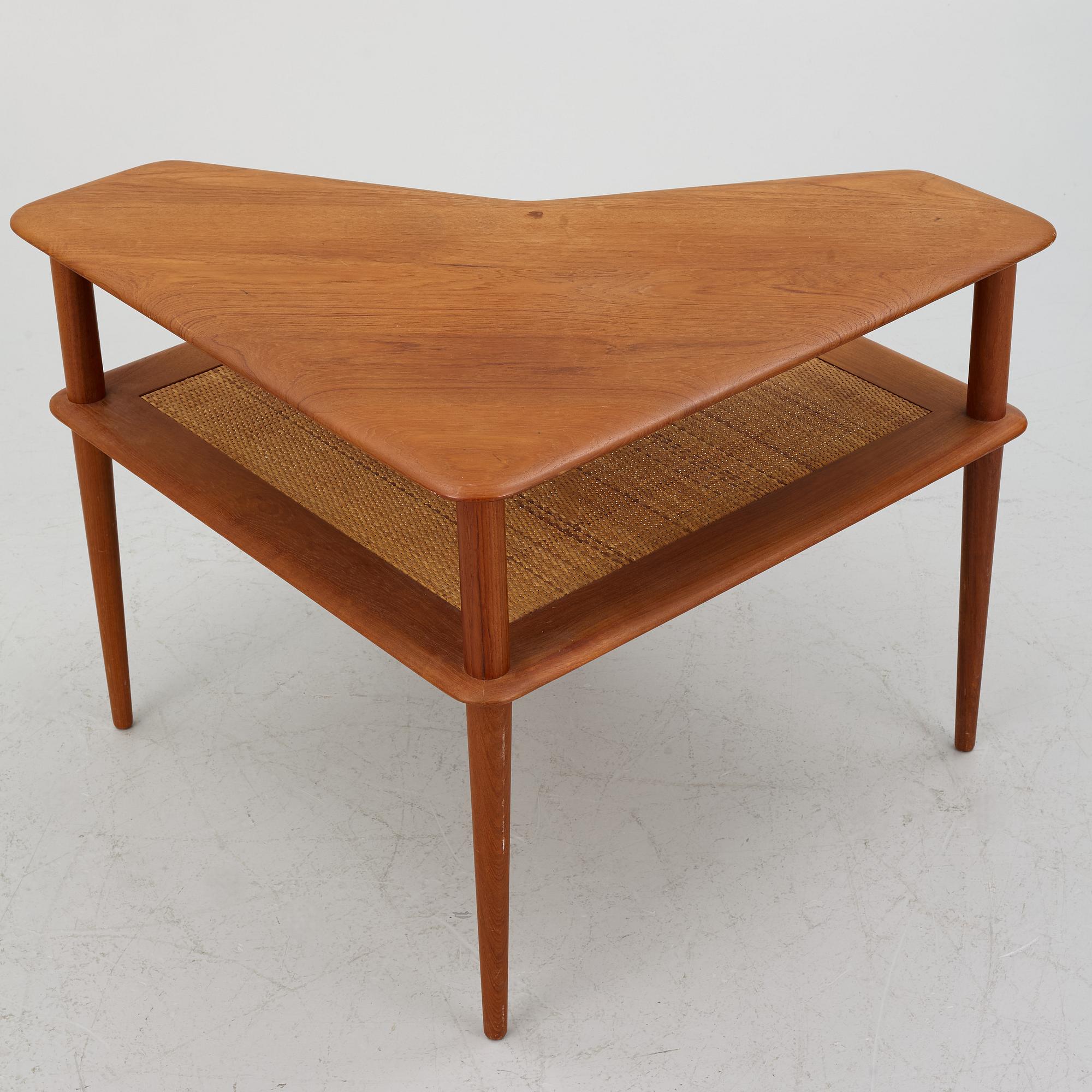 Peter Hvidt & Orla Mølgaard Nielsen, two 'Minerva' sofas and a coffee table, France & Son, Denmark, 1960's.