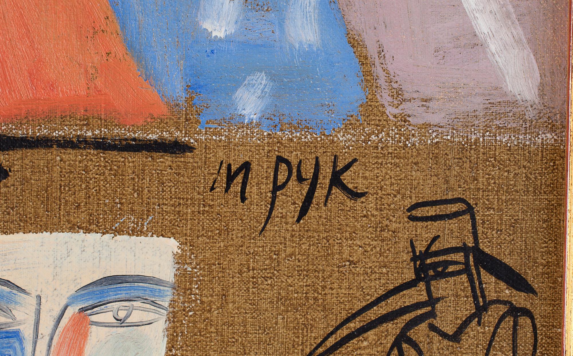 MADELEINE PYK, olja på duk. Sign.