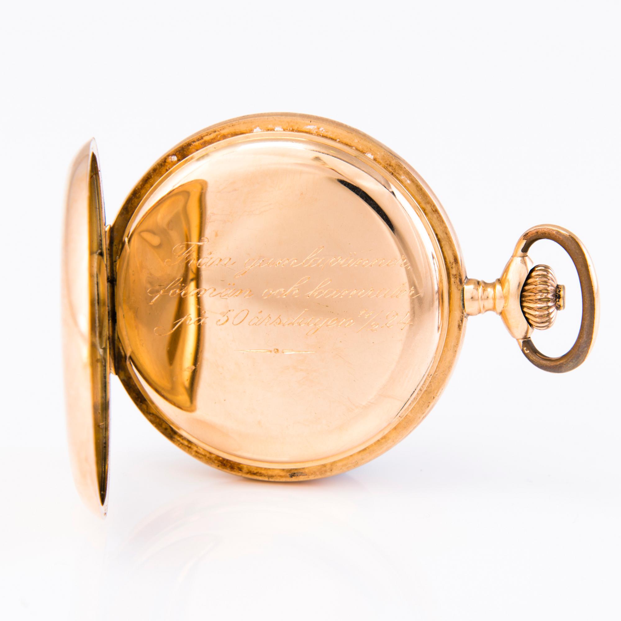 LONGINES, pocket watch, hunting case, 50 mm.