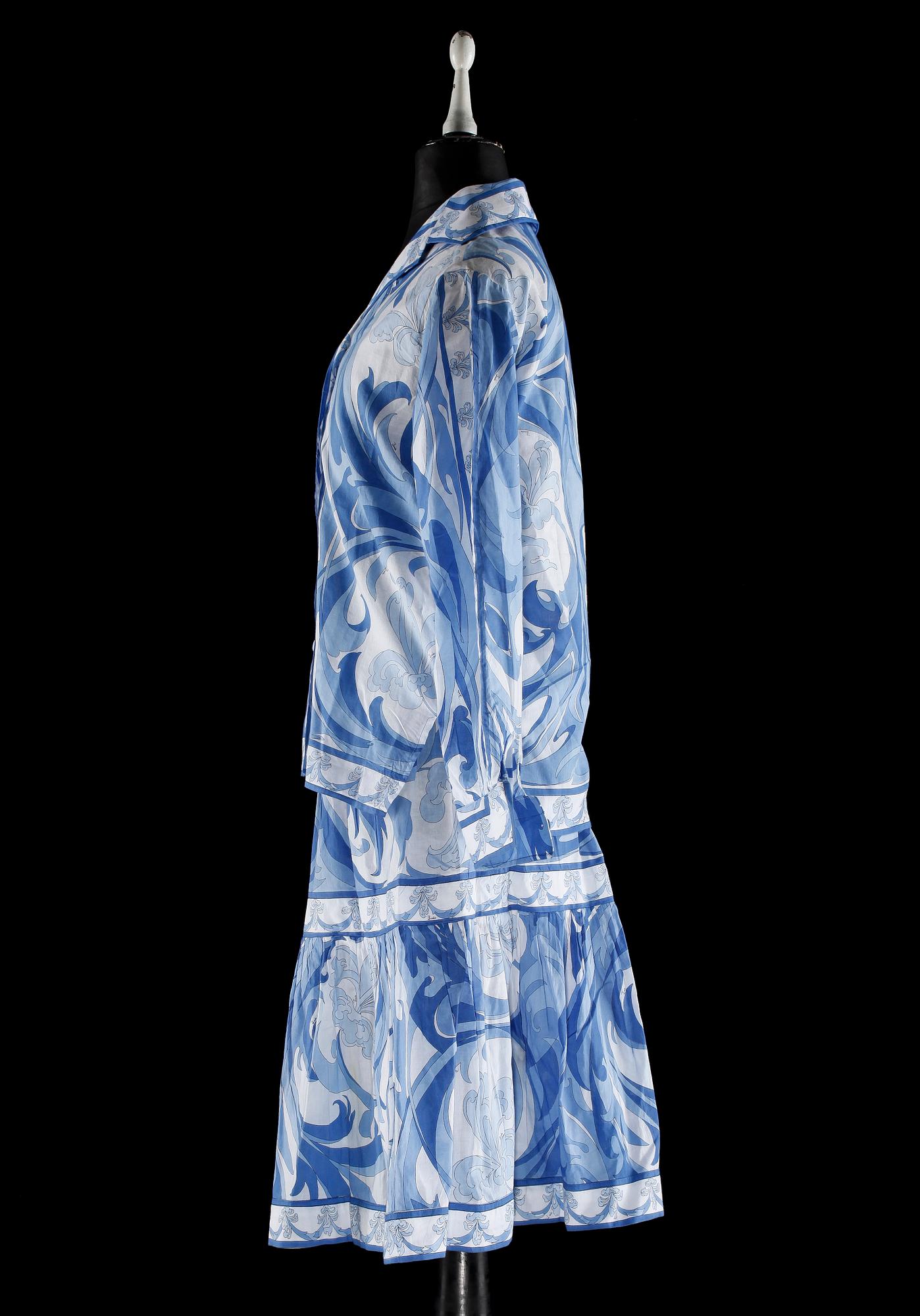 EMILIO PUCCI, blus och kjol.