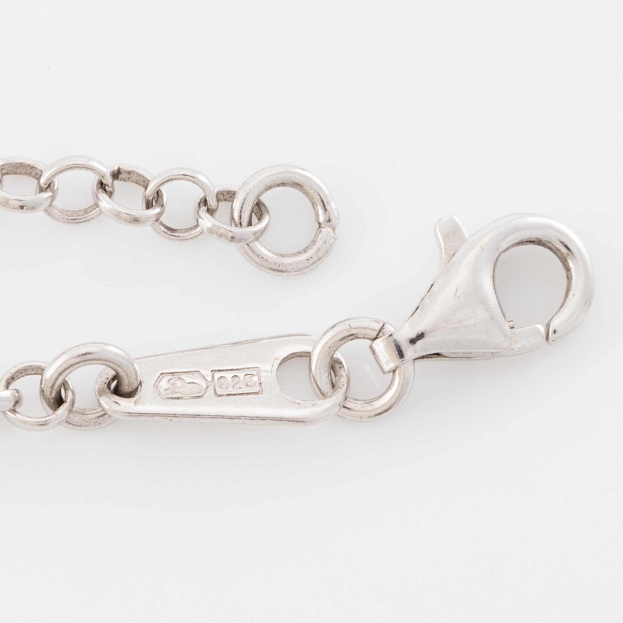 Tapio Wirkkala, pendant with chain "Silvermoon", sterling silver, for Kultakeskus.