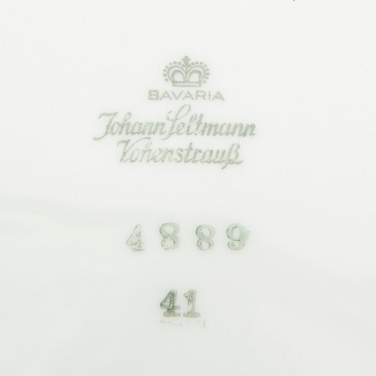 Teservis, 12 delar, Johann Seltmann, Bavaria, Tyskland, 1900-talets mitt.