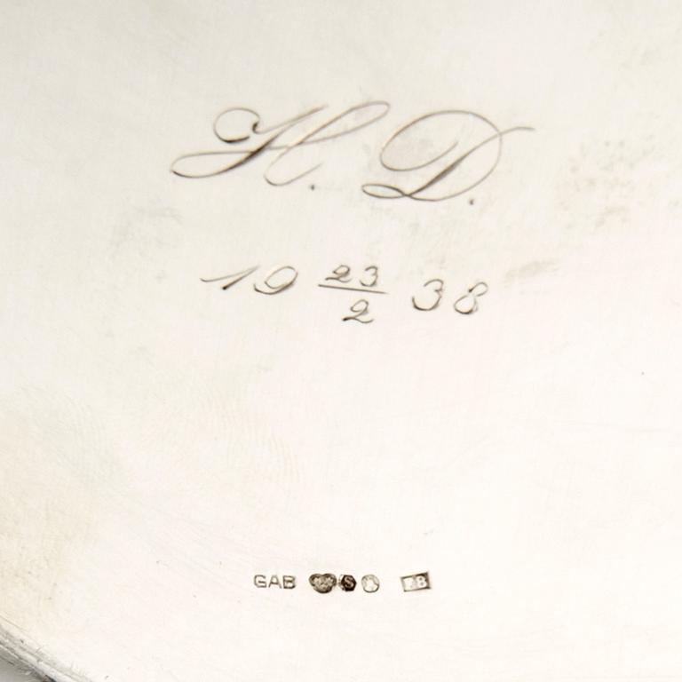 A Swedish 20th century silver bowl mark of GAB Stockholm 1932, weight 729 grams.