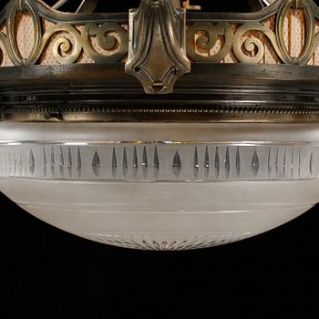 TAKLAMPA, jugend, 1900-talets första kvartal, höjd ca 80 cm.