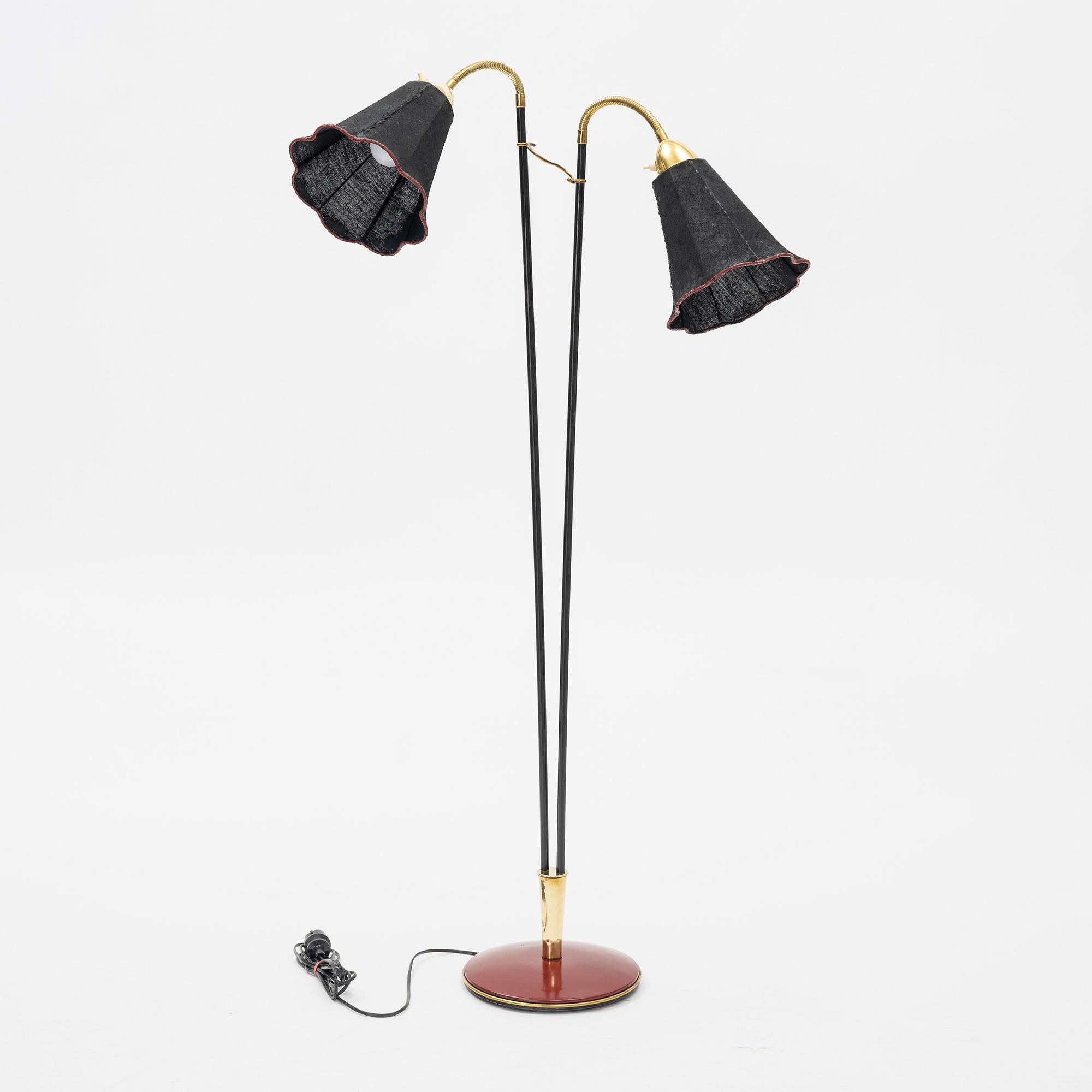 A floor lamp by Möllers Armatur Eskilstuna, 1950's.