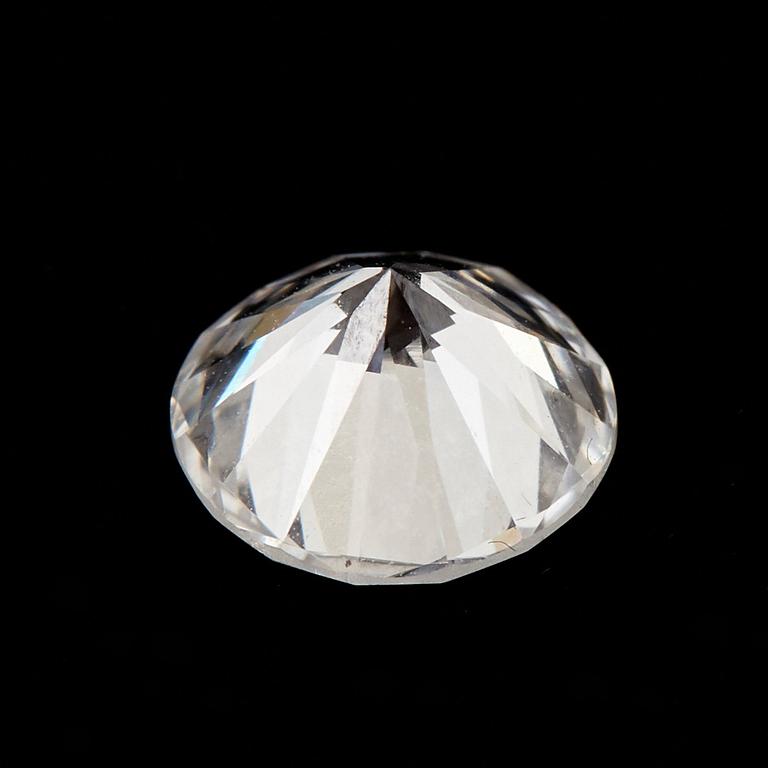 A loose round brilliant-cut diamond weight 1.00 ct quality ca E vvs.