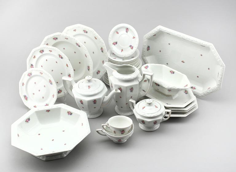 MATSERVIS, 60 delar, porslin, "Maria", Rosenthal, 1900-talets mitt.