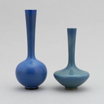 Berndt Friberg, two stoneware vases, Gustavsbergs studio.