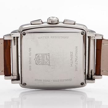 Zenith, El Primero, "Luokka 4" kronografi, rannekello, 37 x 44 mm.