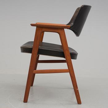 KARMSTOL, Eric Kirkegaard, Høng stolefabrik, Danmark, 1900-talets mitt.