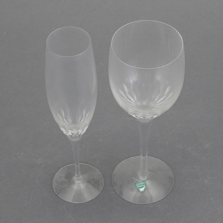 SERVISDELAR, 16 st, "Prelude", Nils Landberg, Orrefors.