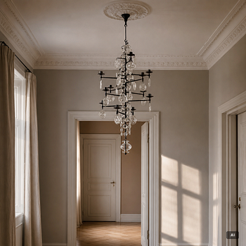 Erik Höglund, a chandelier, Boda Smide.