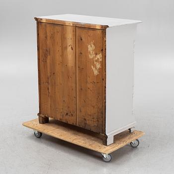 A painted cabinet, late 19th Century.