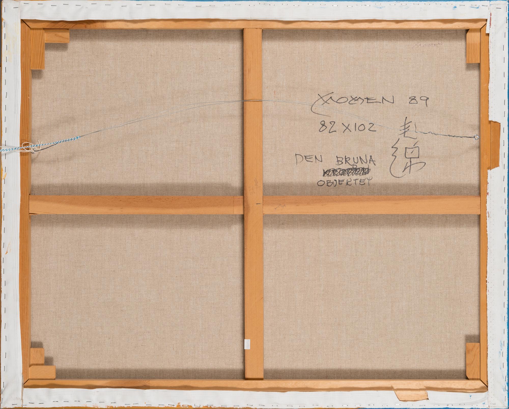 Karl Momen, oil on canvas, signed and dated -89.