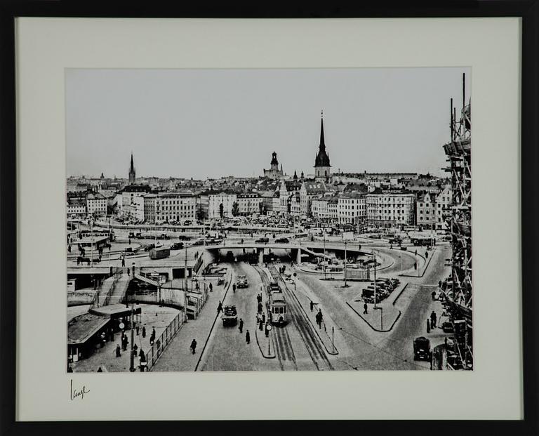 Åke Lange, "Slussen panorama 1935".