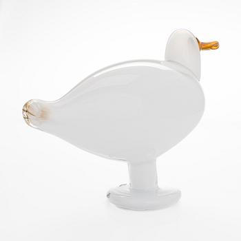 Oiva Toikka, a 'Sea Mew' glass bird, signed O. Toikka Nuutajärvi.