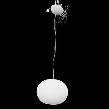 TAKLAMPA, "Glo-Ball", design Jasper Morrison 1999 för Flos, Italien. H 33.