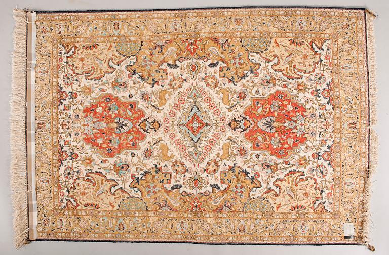 MATTA, silke, Qum, Iran 1960-70-tal. 156x108 cm.