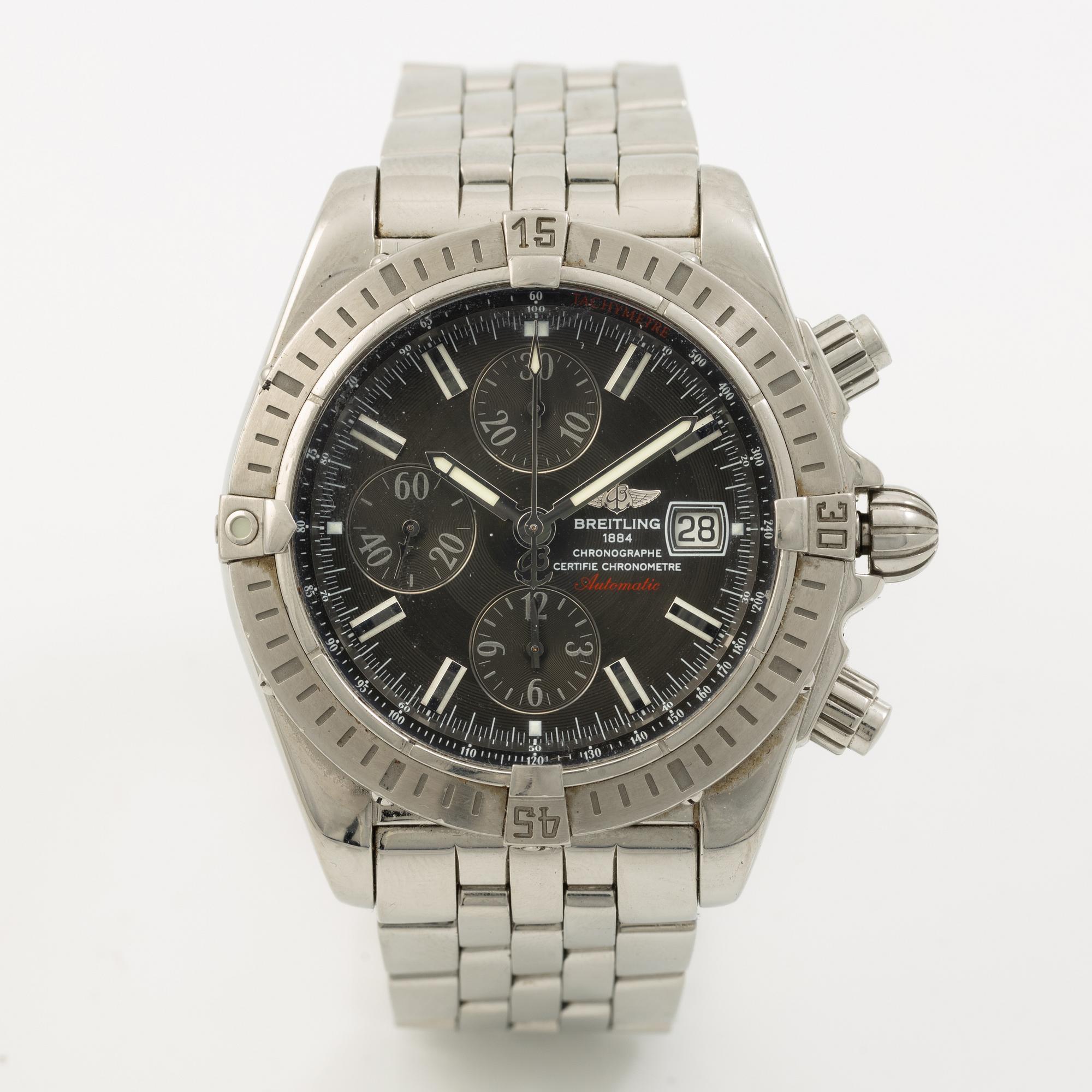 Breitling, Chronomat Evolution, wristwatch, chronograph, 43.7 mm.