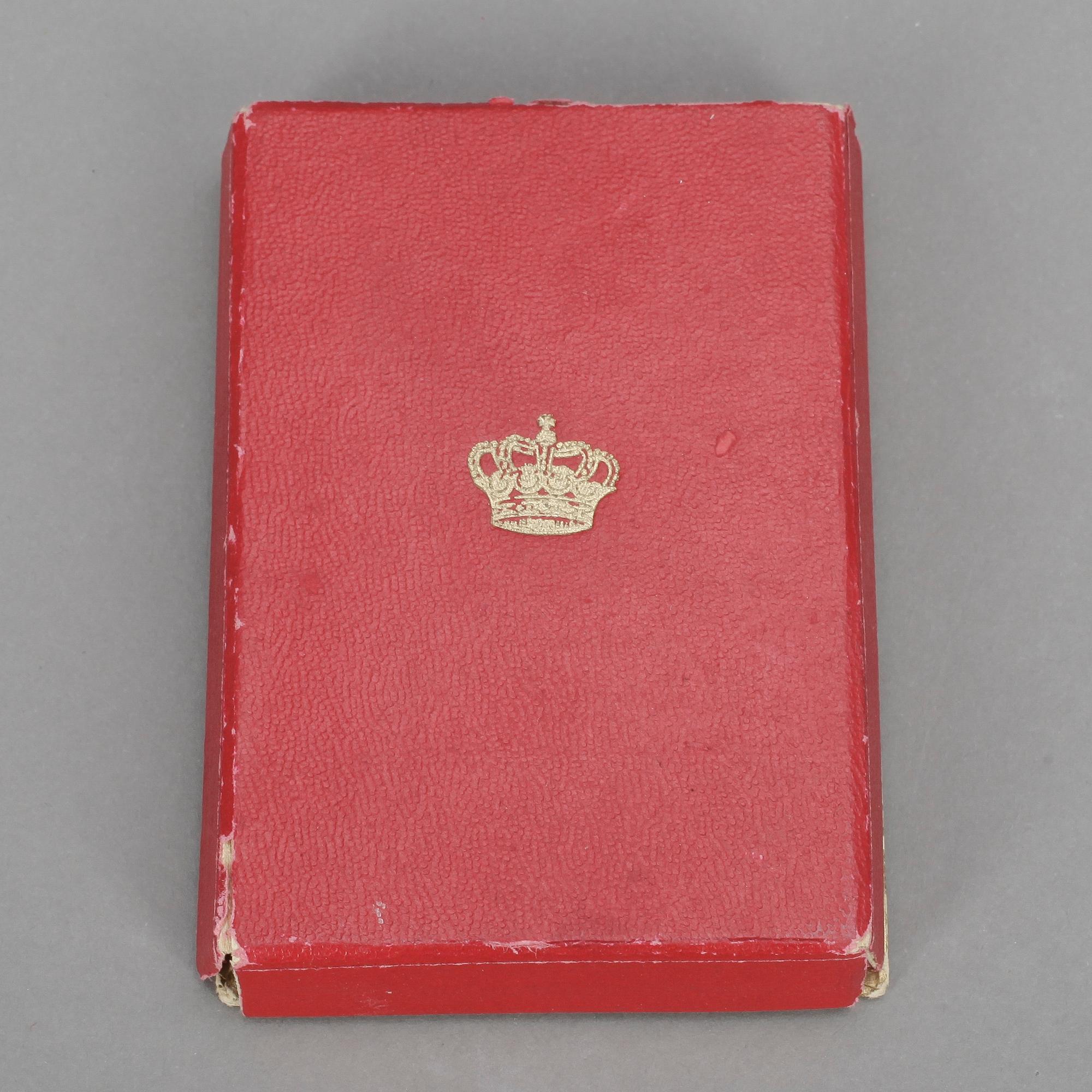 MINNESMEDALJ, guld, Bien Meritee, tot vikt 11 gram.