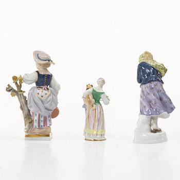 Meissen, A group of three porcelain figures, arounf 1900/first part of the 20th century.