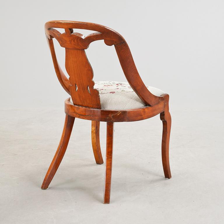 STOL, sk Göteborgsstol. Senempire/nyrokoko, 1800-talets mitt.