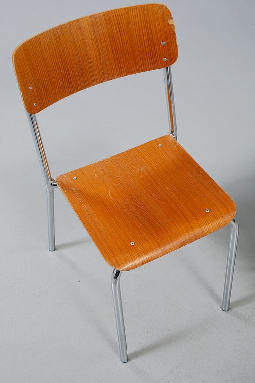 STOLAR, 5 st, Grythyttan Stålmöbler, 1900-talets andra hälft.