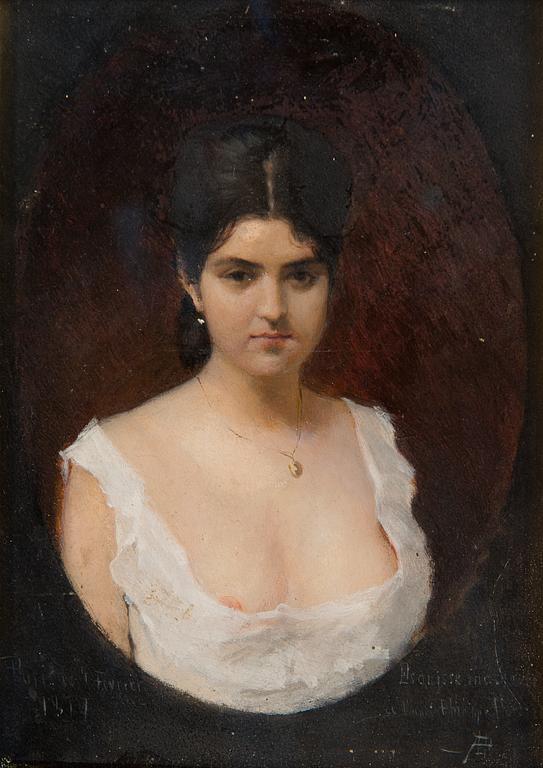 Albert Edelfelt, "Modellstudie för Drottning Blanka".