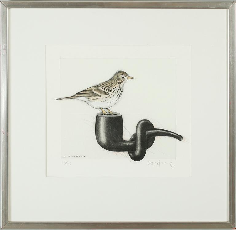 LASSE ÅBERG , färglitografi, sign och numr 63/150.