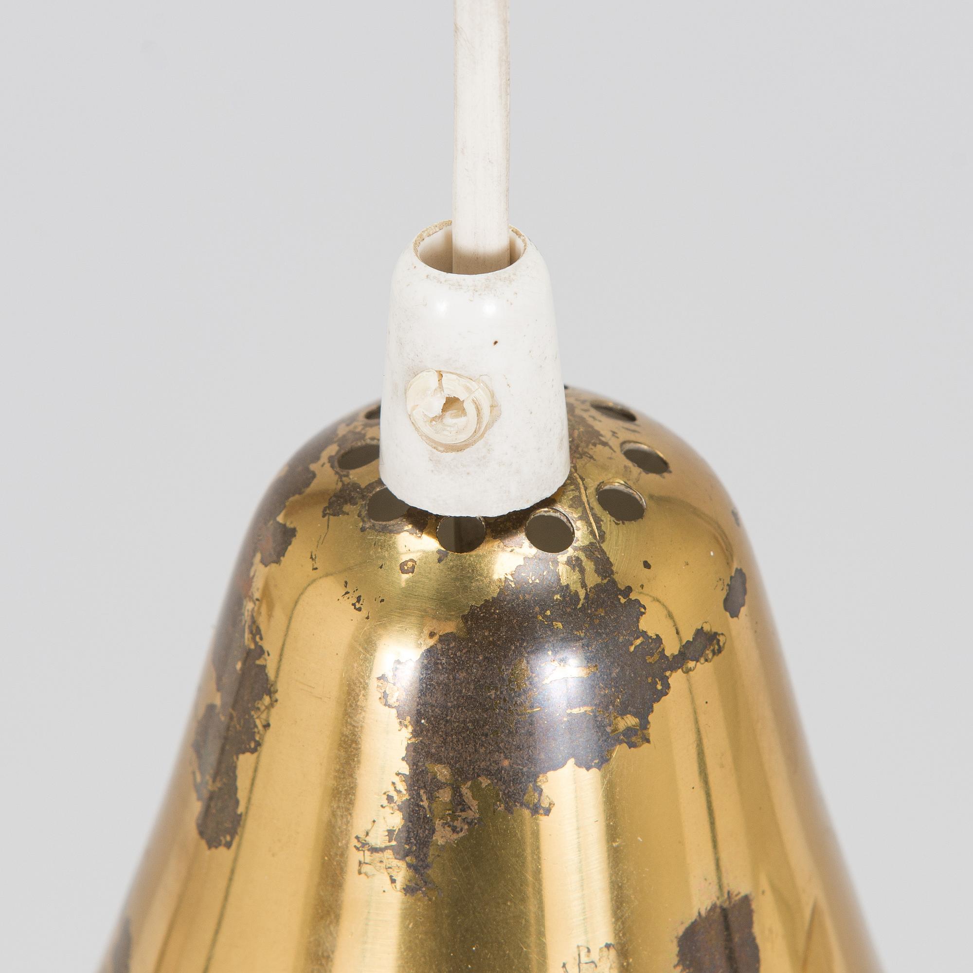 Lisa Johansson-Pape, a mid-20th century pendant light, model 1314, Stockmann Orno, Finland.